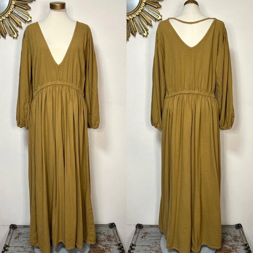 Longway Pfeiffer Khaki Maxi Dress